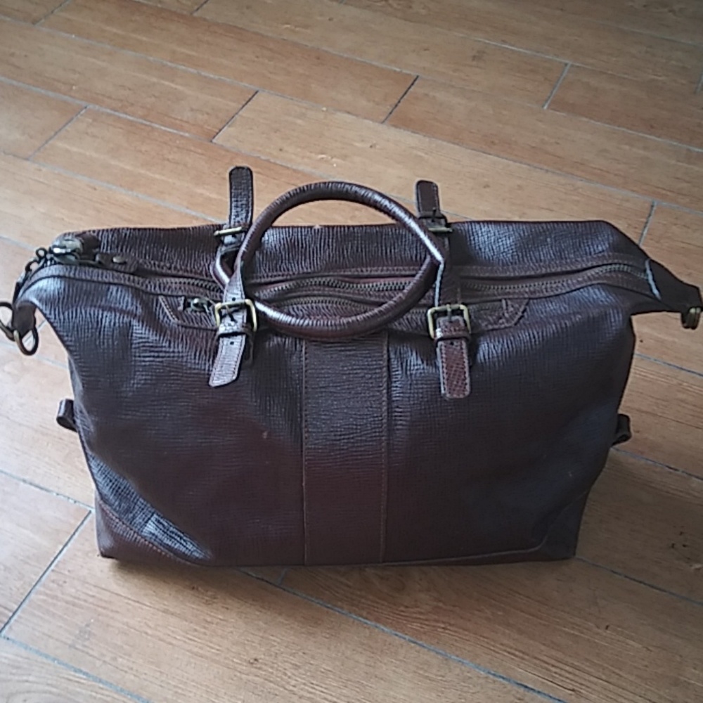 Jimmy Choo for H&M Chocolate Leather Duffle Bag